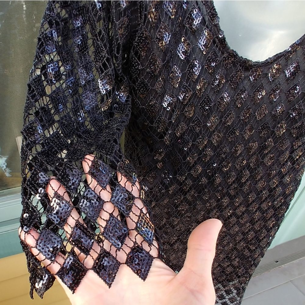 Ark & Co. Sequined Black Party Dress - Picture 6 of 8